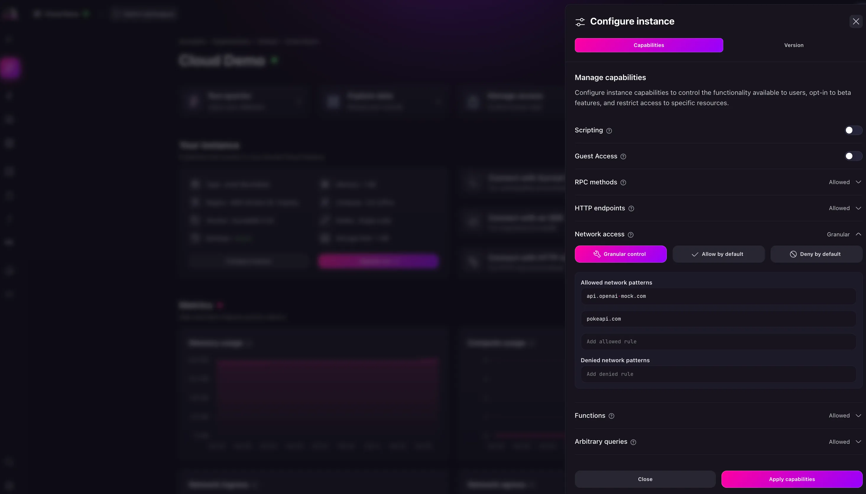 Configure an Instance