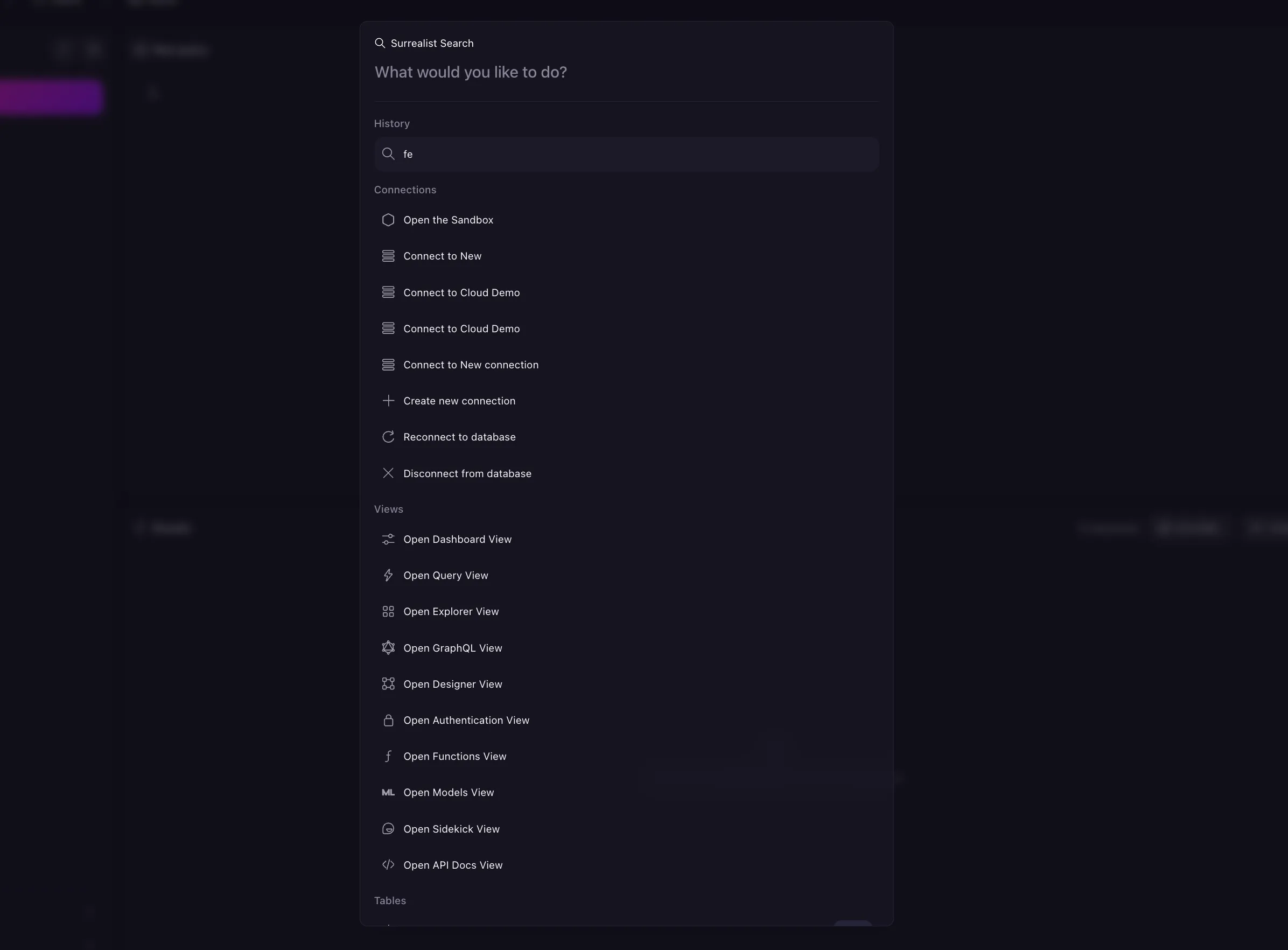 Search and Shortcuts